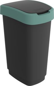 Odpadkový kôš TWIST 50 l - krémovo zelený