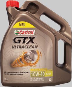 Castrol GTX Ultraclean 10W-40 A3/B4 5 Liter Kanister Reifen