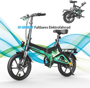 Elektrofahrrad Mountainbike 16 Zoll E-Bike 36V, 250W  Heckmotor, Elektrofahrräder Herausnehmbare Batterie7.5Ah | Elektro Bike 3 Geschwindigkeitsmodi | E-Bike Faltrad| Doppelscheibenbremse