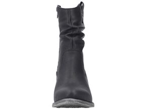 Rieker Damen Stiefelette Western Reißverschluss Cowboy Boots 73170, Größe:42 EU, Farbe:Schwarz
