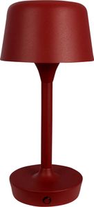 Tischlampe, Kabellos Dimmbar Tischleuchte, Led Tischleuchte Metall, Leselampe, USB Wiederaufladbare, FLOW dunkelrot