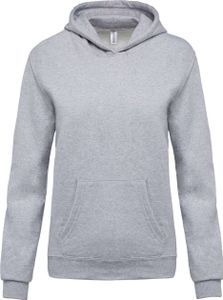 Kariban Jungen Hoodie Langarm Pullover Sweatshirt Kapuzenpullover, Größe:8/10, Farbe:Oxford Grey