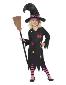 Moor Hexe Zauberin Kinder-Kostüm schwarz