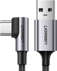 UGREEN Uhlový kábel USB-C, 3A, Quick Charge 3.0, 1 m, čierny