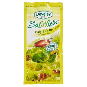 Develey Salatliebe Portionspackung Essig & Öl Dressing 30 % Fett 14 x 75 ml