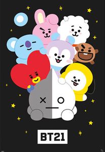 BT21 - Characters - Poster Druck - Größe 61x91,5 cm ohne Zusatzartikel