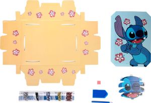 Disney Stitch - 3D papierové remeslo - diamantové maľovanie