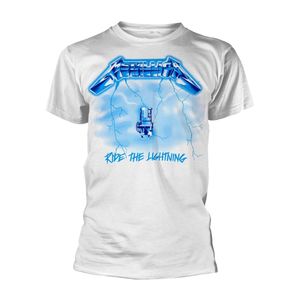 Metallica - "Ride The Lightning" T-Shirt für Herren/Damen Unisex PH2035 (L) (Weiß)