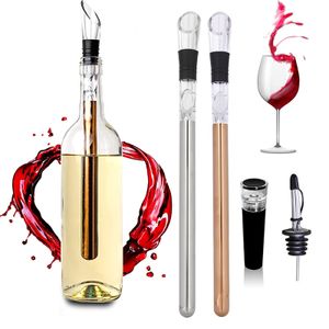 Edelstahl Weinkühlstab Set, Flaschenkühlstab - Premium Weinkühler - Weinkühlstab - Wein | Weinzubehör