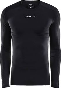 Craft męska damska koszulka kompresyjna LS funkcjonalna koszulka Pro Control Compression, Kolor:Czarny, Pozycja:-999000 czarny, Rozmiar:S