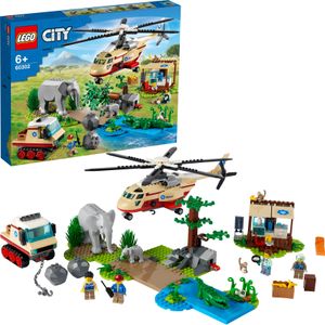 LEGO 60302 City Wildlife Tierrettungseinsatz Tierarzt Spielzeug für Jungen und Mädchen ab 6 Jahren mit Hubschrauber LEGO 60302 City Wildlife Tierrettungseinsatz Tierarzt Spielzeug für Jungen und Mädchen ab 6 Jahren mit Hubschrauber