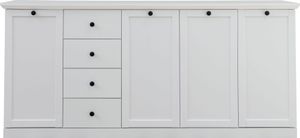 trendteam Wohnen Sideboard BrandsonBaxter Weiß Nachbildung 195 x 88 x 41 cm