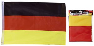 Deutschlandflagge mit Metallösen, ca. 60 x 90 cm