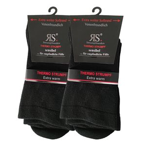 Thermo Uni-Socken SENSIBEL 2 Paar black-35.38
