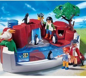 PLAYMOBIL  4462  Tierpark  Pinguinbecken mit Nisthöhle ZOO Pinguin Tier Park NEU