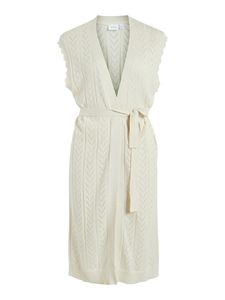 VILA CLOTHES Cardigan Ladies Textile Beige GR77627 - Veľkosť: M
