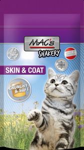 6 x 60 g MAC's Katzenfutter Katzensnack Shakery 'Skin & Coat' Haut & Fell