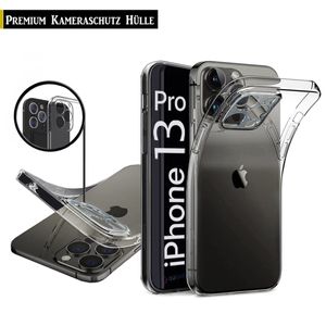 Für iPhone 13 Pro (6.1") Silikon Handy Hülle Transparent Schutz Hülle Klar Tasche Case Cover