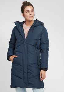 Oxmo OXJuna Damen Wintermantel Parka Mantel mit Kapuze Gummizug Reißverschlusstaschen Seiten-Reißverschlüsse Regular fit