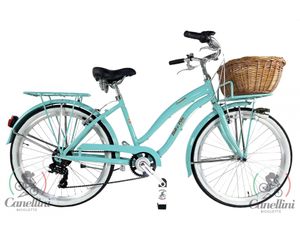 Dolce Vita by Canellini bicykel Cruiser žena hliník s košíkom  - Tiffany