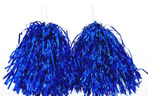 2 Stück Pompom Pompon Cheerleader Cheerleading Pom Pon Tanzwedel Puschel Pompons Blau