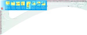 PRYM Schneiderlineal, 60 cm und 24 cm Skala