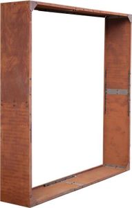 Cortenstahl Sichtschutzwand Brennholzregal 200x200x38 cm Rost Holzlager Edelrost Cortenstahl Sichtschutzwand Brennholzregal 200x200x38 cm Rost Holzlager Edelrost