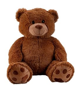 Riesen Teddybär Kuschelbär XXL 100 cm groß Plüschbär Kuscheltier samtig weich dunkelbraun - zum liebhaben