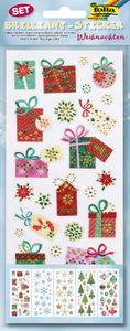folia Brilliant-Weihnachts-Sticker "Weihnachten" 5 Blatt