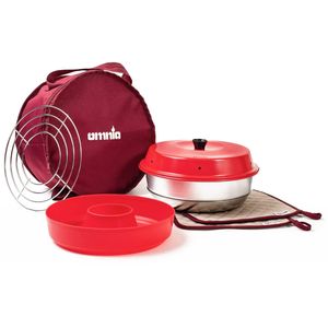 OMNIA Backofen Back-Kit 5teilig (Silikonform, Aufbackgitter, Tasche, Topflappen)