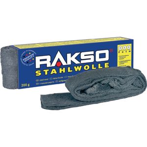 RAKSO® Stahlwolle Sorte 0000    Paket mit 200 g  010806