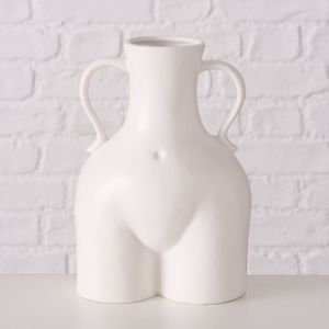 Boltze Vase "Maryla" aus Keramik Höhe 22 cm, Matt, Einfarbig