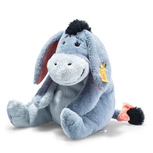 Steiff 024603 Eeyore 25 blaugrau sitzend  Soft Cuddly Friends Disney I-Aah | 25 cm Winnie Puh Esel Plüsch