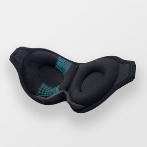 Schlafmaske Deluxe mit angenehmer Augenpolsterung - 100% lichtdicht - 3D Form - verstellbar schwarz 1 Stück