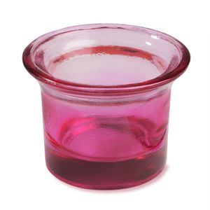 Teelichtglas 6,5 x 4,5 cm, rosé