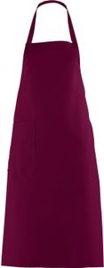 LEIBER Latzschürze  11/529   100cm lang Schürze Umhängeschürze Küchenschürze  bordeaux (21)