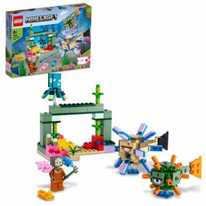 LEGO 21180 Minecraft Das Wächterduell, Unterwasser-Abenteuer, Kinderspielzeug ab 8 Jahren, Geschenk für Kinder, mit Figuren und Kreaturen