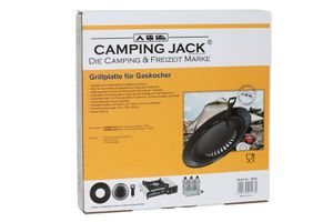 Camping Jack Grillaufsatz für tragbare Gaskocher Ø32 cm BBQ Grillplatte für Gaskocher