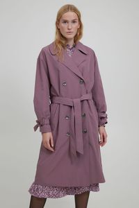 b.young BYCASANDRA TRENCHCOAT TRENCHCOAT - Damen Trenchcoat Jacke Übergangsmantel mit Reverskragen und Gürtel