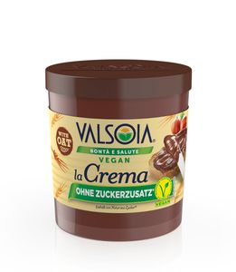 Valsoia La Crema Haselnuss-Creme ohne Zuckerzusatz 200g