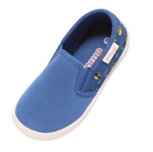 Kinder Sneaker Slipper Uni Freizeitschuhe Schuhe Halbschuhe emoji Smiley blau, Schuhgröße:EUR 25