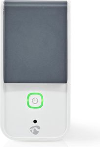 Nedis SmartLife Smart Stecker - Wi-Fi - IP44 - Leistungsmesser - 3680 W - Schutzkontakt / Typ F (CEE 7/7) - -30 - 40 °C - Android / IOS - Grau / Weiss - 1 Stück