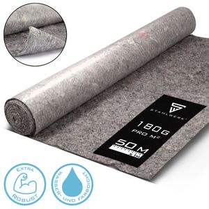 STAHLWERK Abdeckvlies Malervlies Vliesrolle Schutzvlies Flies 50 M 180 g pro m²