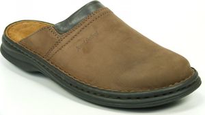 Josef Seibel Schuhe Herren Pantoletten Leder Clogs Max Fettnubuk brasil, Schuhgröße:42