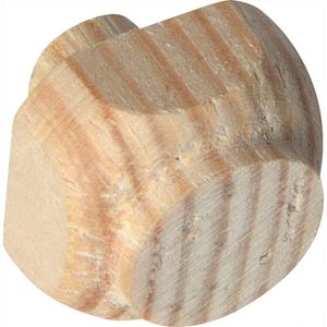 Alles im Griff Holz Ziernagel 10x10mm, Zapfen ø 10mm - Deko Ziernagel aus Holz, Kiefer roh - 100 Stück