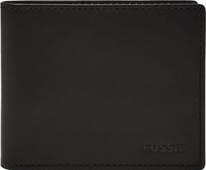 FOSSIL Geldbörse Derrick Bifold With Flip ID Black schwarz