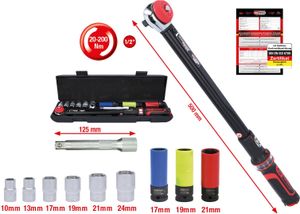 1/2ERGOTORQUEprecision Drehmomentschlüssel-Satz,20-200Nm, 11-tlg