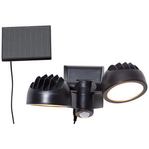 LED Solar Strahler POWERSPOT - warmweiß - 350lm - mit Bewegungsmelder und Lichtsensor - H: 17cm