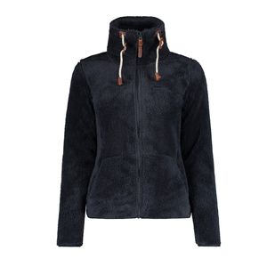 Icepeak Colony Fleecejacke Damen Langhaar Jacke Fleece, Farbe:Dunkelblau, Größe:L