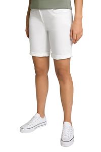 Gina Laura Bermuda, Seestern-Stickerei, 5 Pockets, Krempelsaum weiß NEU, Hosengröße:42